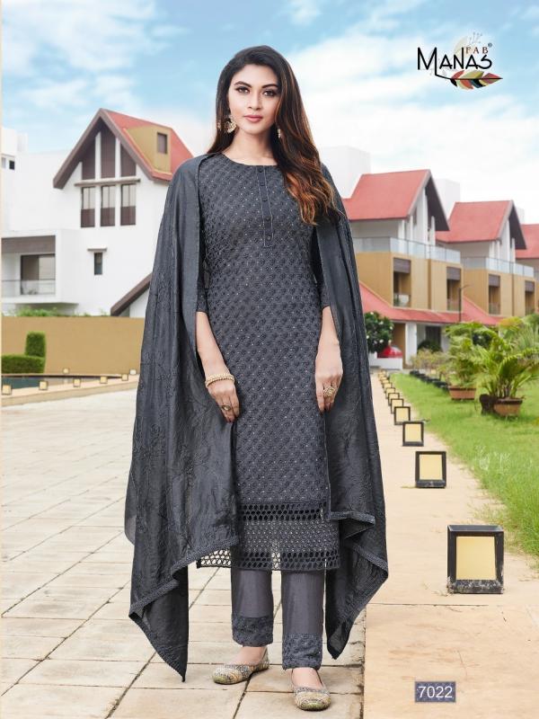 Manas Schiffli 4 Georgette Designer Readymade Salwar